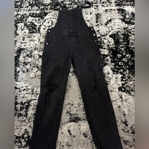 Old Navy Black Women Jeans Overalls